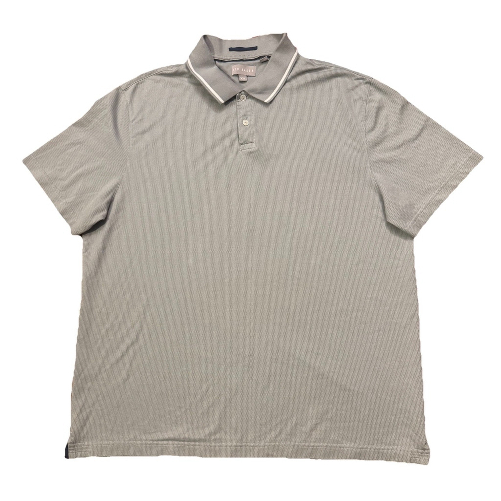 Ted Baker Men's Polo Shirt Size:XXL Gray 2 Buttons